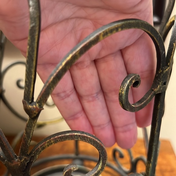 Candleholder ~ Metal with a Scroll Design - Picture 11 of 15